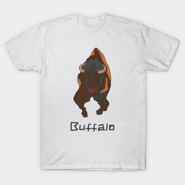 Buffalo T-Shirt by Alekvik